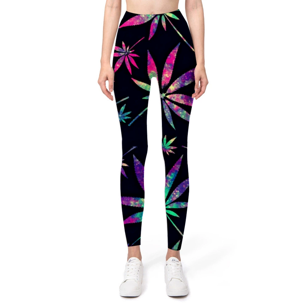 Йога-одежда, корректирующие лосины, (торговля через границу), 3D, slim fit, обтягивает