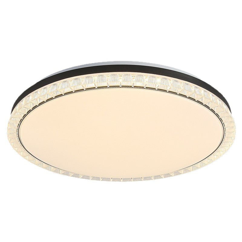 Lámpara de techo de sala de estar de lujo ligero de estilo italiano, moderna y simple, nuevo diseño de borde de pantalla de cristal de hielo de alta calidad, lámpara de habitación principal