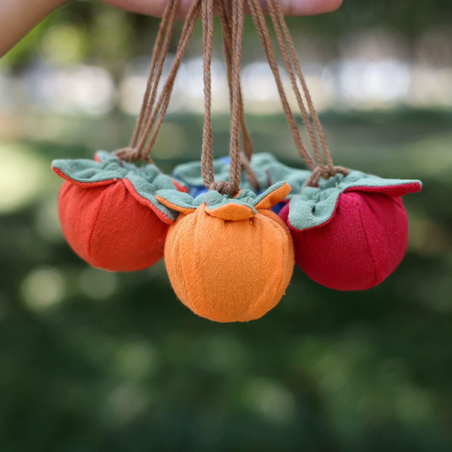 Пакетик Persimmon Ruyi, пустой пакетик с хурмой, портативное подвесное украшение для автомобиля с репеллентом от комаров из полыни, небольшой пакетик Lucky Bag.