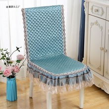 椅子坐垫一体连体椅子套罩椅子垫靠背防滑加厚餐桌椅套餐桌布代发