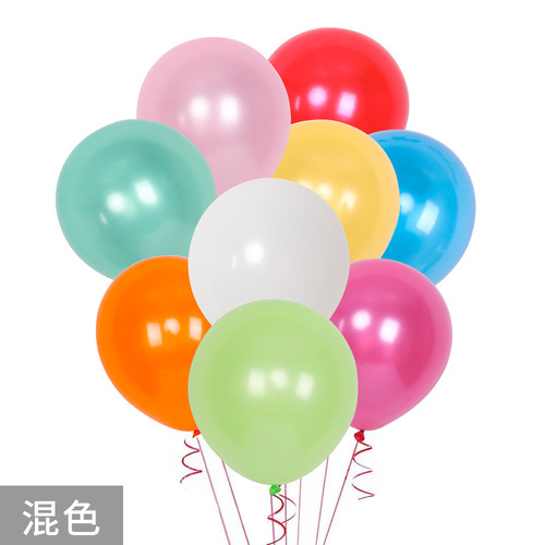 Manufacturer wholesale 1.2g thick pearlescent round balloon 10 inch wedding balloon wedding room decoration arch balloon