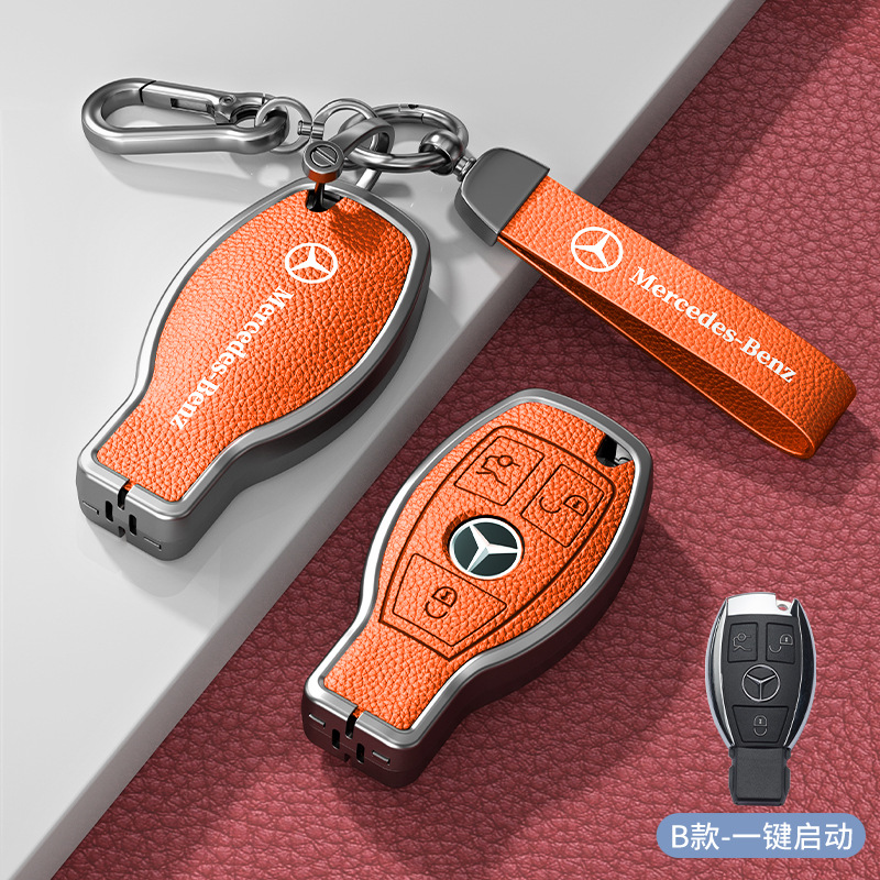 모델 B 스마트 3버튼 엠마 오렌지 아연 합금 단일 쉘 + 하드웨어 팔찌