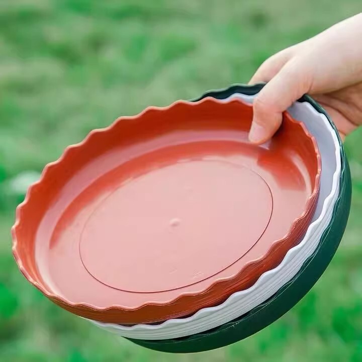 Thickened Flower Pot Bracer Round Flower Pot Chassis Base Flower Tray Flower Pot Base Tray Flower Plate Bottom Water Tray