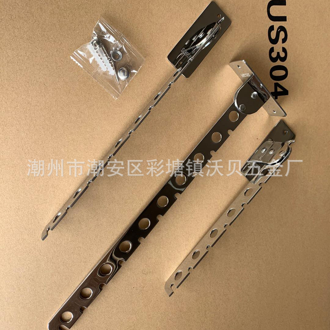 Gancho de ropa móvil de acero inoxidable transfronterizo Hotel percha de ropa superior e inferior ropa plegable gancho tienda de ropa Polo Amazon