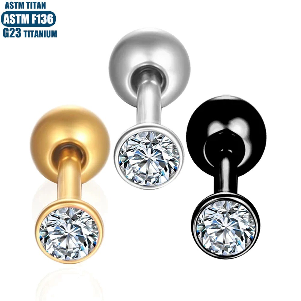 Labret stud lip piercing jewelry styling detail