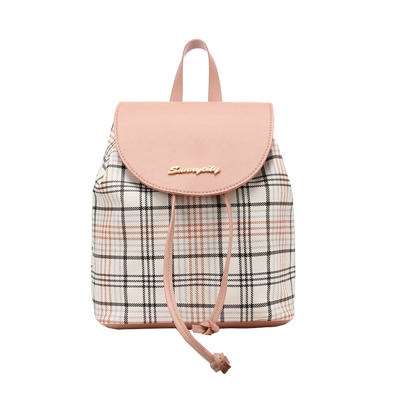 Summer bag, bucket, backpack, Korean style, drawstring