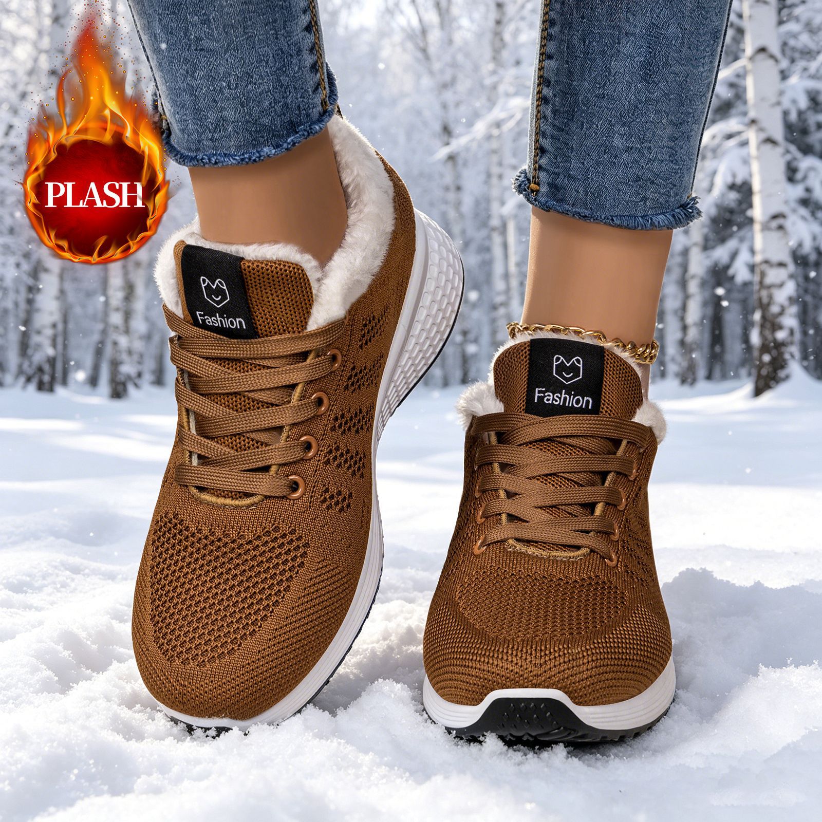 Zapatos de algodón de mujer de invierno transfronterizo nuevos zapatos de mujer más terciopelo grueso antifrío zapatos casuales al aire libre zapatos de caminar cómodos