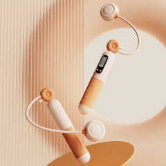 Cordless skipping rope fitness sports electronic counting skipping rope professional fat burning adult women weight-bearing counting skipping rope wholesale