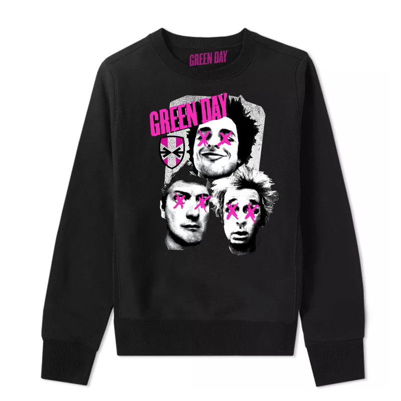 Green Day Green Day band rock sweater autumn and winter plus size European and American street oversize long-sleeved sweater men
