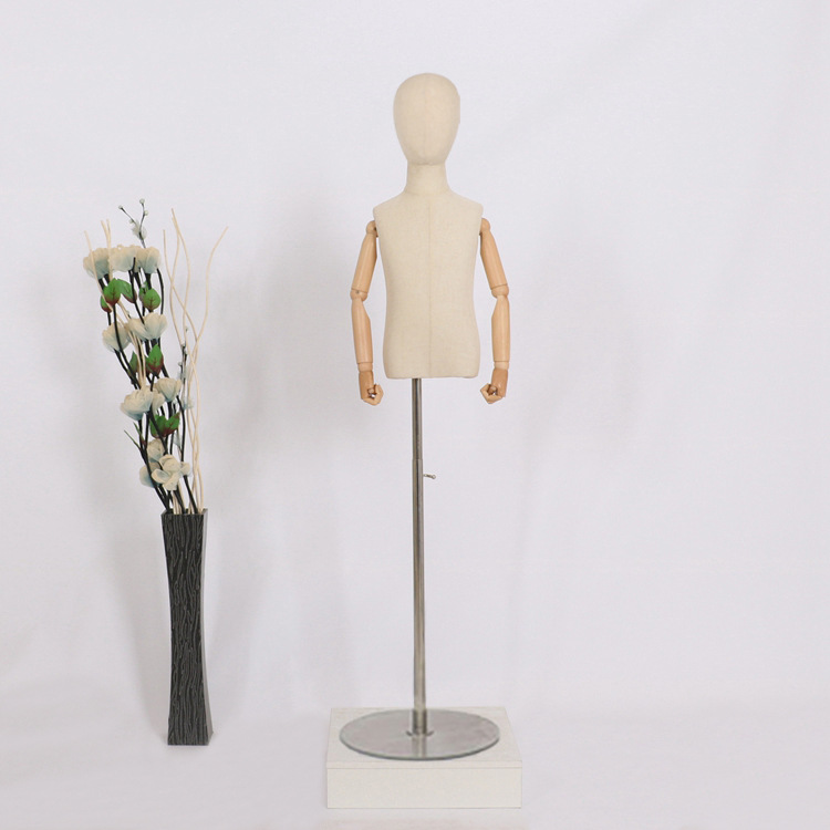 Modelo DE LOS NIÑOS apoyos medio cuerpo soporte con diadema mano ventana pantalla soporte niños y niñas tienda de ropa modelo estante image 5