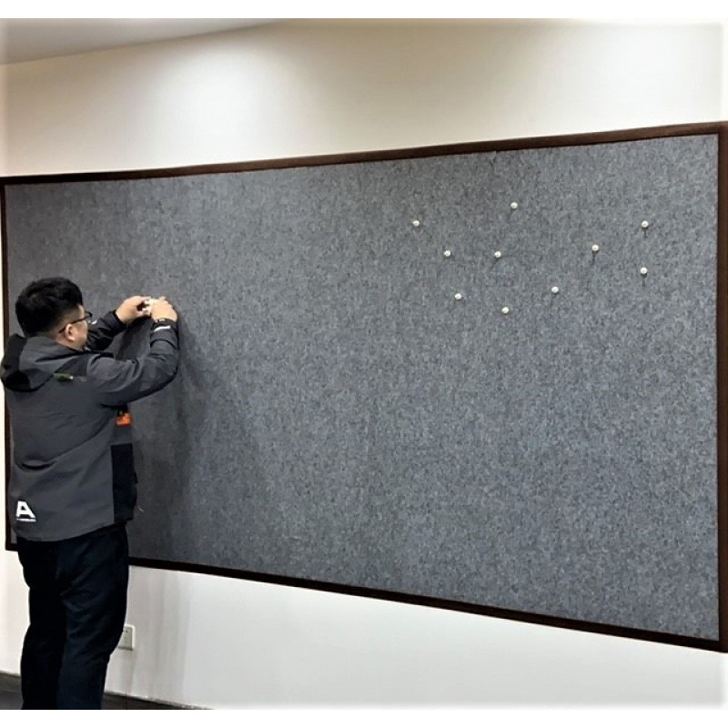 磁性国画羊毛毡墙吸磁铁固定书法美术作品展示大尺寸墙面装饰画板