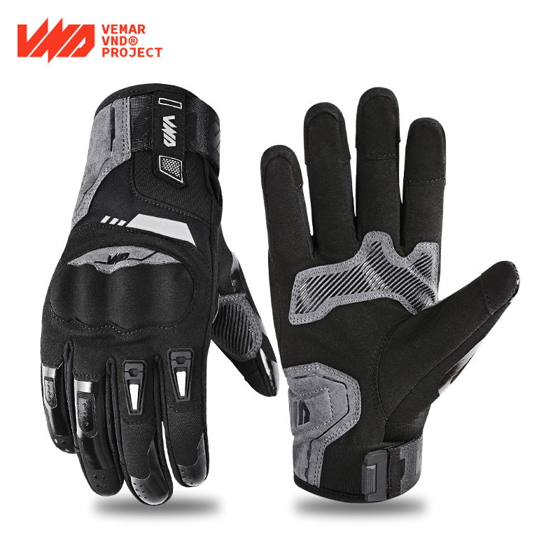VND winter motorcycle riding gloves windproof Waterproof warm men's long electric car women cycling motorcycle equipment