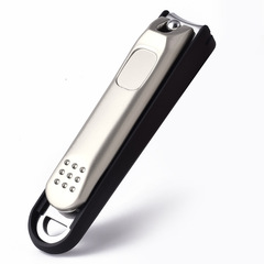 New large-size nail clippers made of stainless steel, featuring a detachable, splash-proof cover—perfect for trimming and cutting nails!