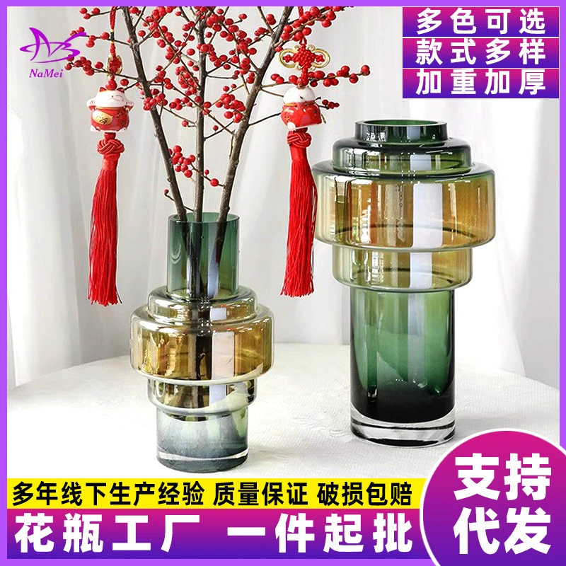 Doujing поколение легкая Роскошная креативная стеклянная ваза высококачественное украшение для гостиной художественная гидропонная Цветочная композиция Цветовая ценность бутылка
