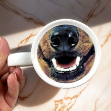 家用陶瓷杯创意个性狗鼻子马克杯大容量办公水杯宠物主题咖啡杯子