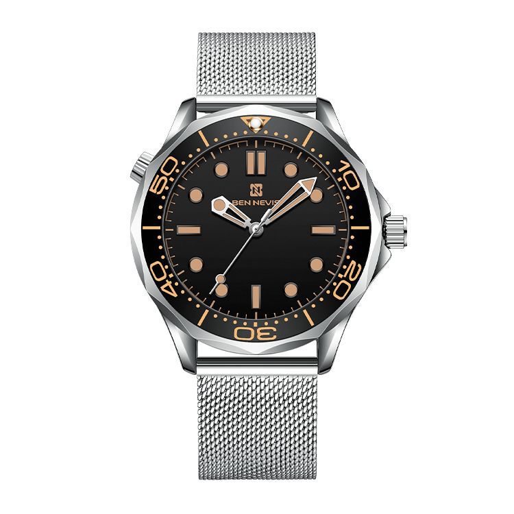 BEN NEVIS alloy luminous new high business men's quartz watch waterproof steel band men's watch a generation of hair