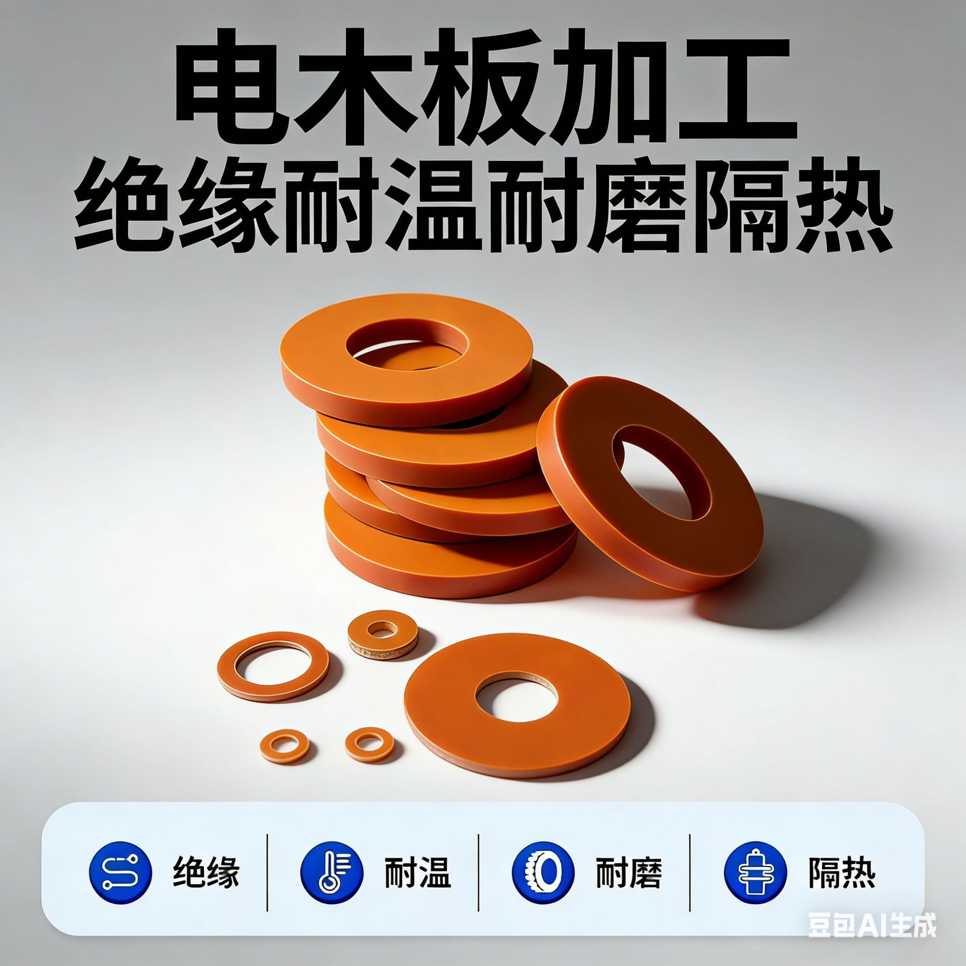 Insulating Bakelite Board CNC Processing, High-Temperature Resistant Orange-Brown Bakelite Board for Jig and Fixture Boards, Custom Cutting and Engraving