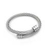 Steel wire stainless steel, bracelet hip-hop style, elastic fashionable accessory, punk style