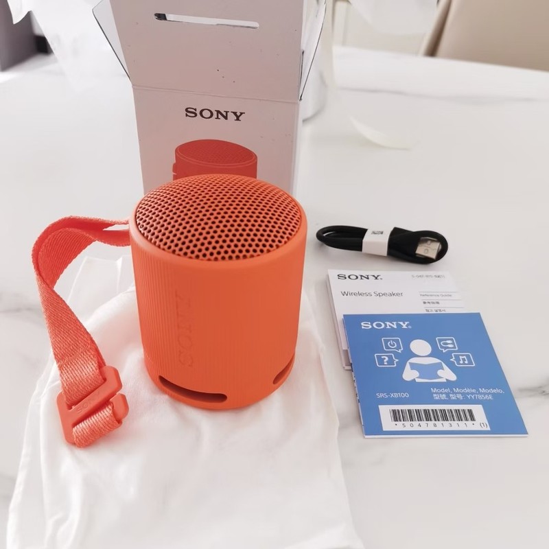 国境を越えて適用可能なSON SRS-XB100 トゥルーワイヤレス Bluetooth スピーカー ミニ ポータブル サブウーファー 防水防塵 Y|undefined