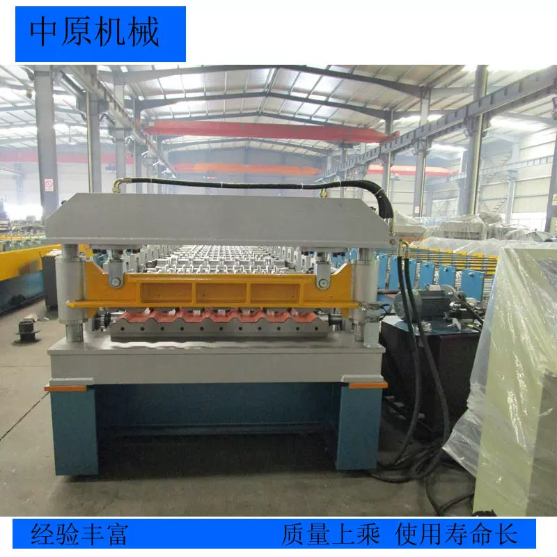 中原机械1001单板压瓦机 全自动彩钢瓦设备 单层彩钢瓦成型机