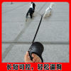 Double head Traction rope One Trailer Two Dogs Dogs Small dogs Corgi Teddy Walk the dog adjust automatic Telescoping