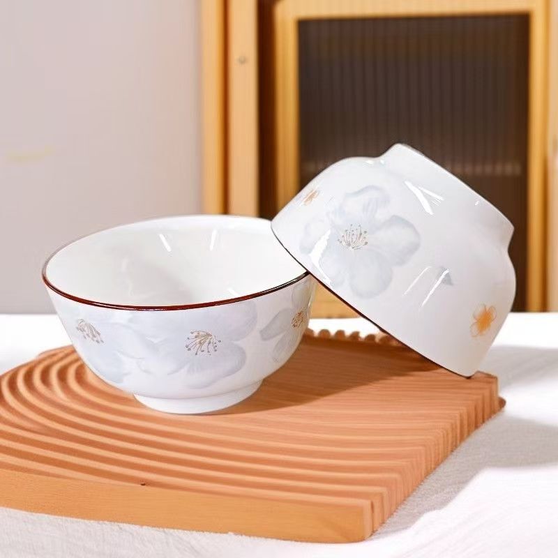釉下彩米饭碗加厚餐具家用汤碗2025高颜值创意新款网红陶瓷吃饭碗|undefined
