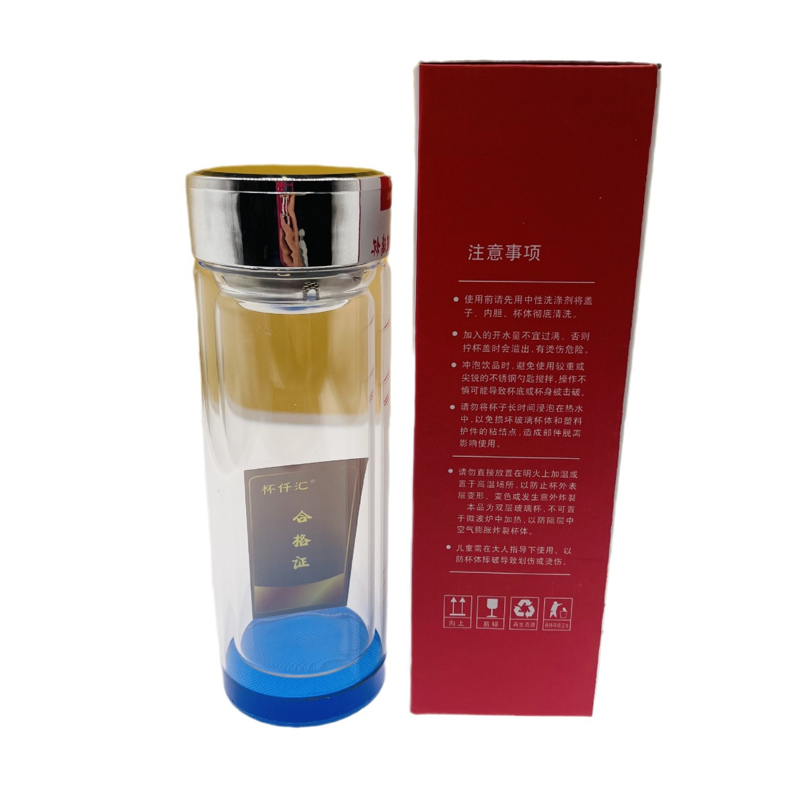 Tazas de vidrio 3012 tazas de regalo de tazas de vidrio de negocios de moda para hombres y mujeres simple tazas de vidrio de agua de cuatro estaciones