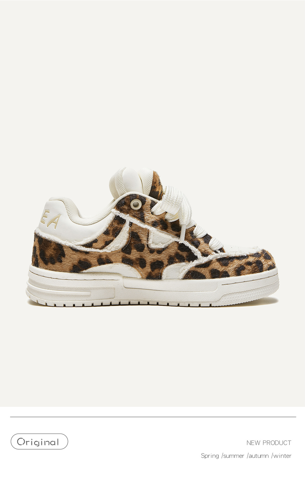 Série Disruption Aesthetics Plate Chaussures décontractées à la mode pour femmes Motif léopard_voghion.com