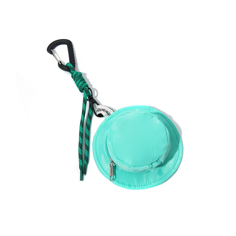 Mini Fisherman Hat Bag Niche Design Earphone Coin Purse Key Women's Bag Coin Storage Small Hanging Bag Men's Crossbody