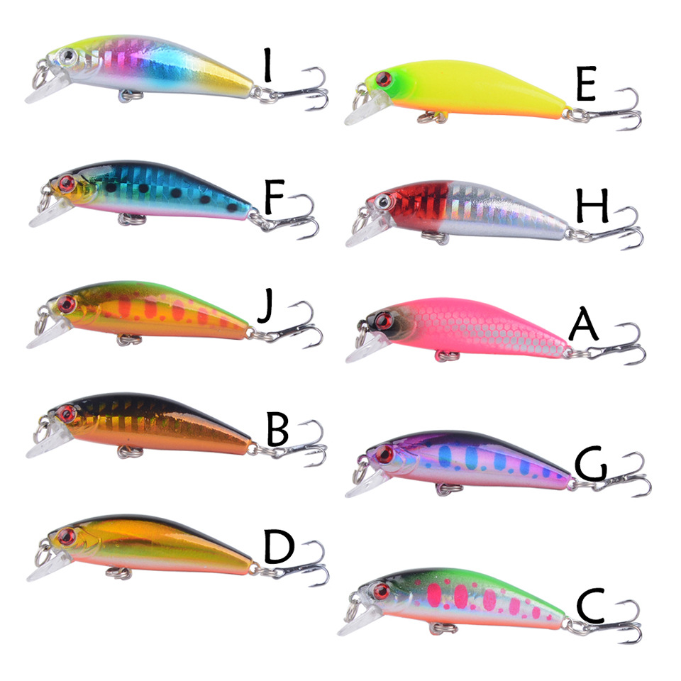 10色沉水小米諾超遠拋投6.4克好品質微物顫沉米諾路亞餌 淡水溪流