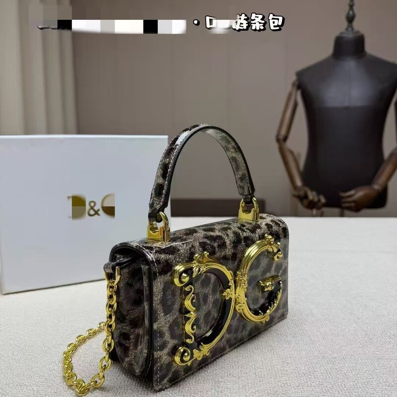 Dolce & Gabbana bag DG women's cross-border patent leather handbag fashion women's bag chain crossbody bag evening clutch manufacturer wholesale