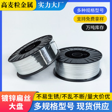 厂家直供镀锌扁丝大盘纸箱钉线镀锌Q195丝16#18#20#扫把钢丝高强