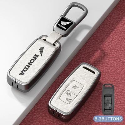 Car key bag — for Xin Da Zhou Ben - standard-model-b-white-zinc-alloy-shell-car-logo-square-buckle