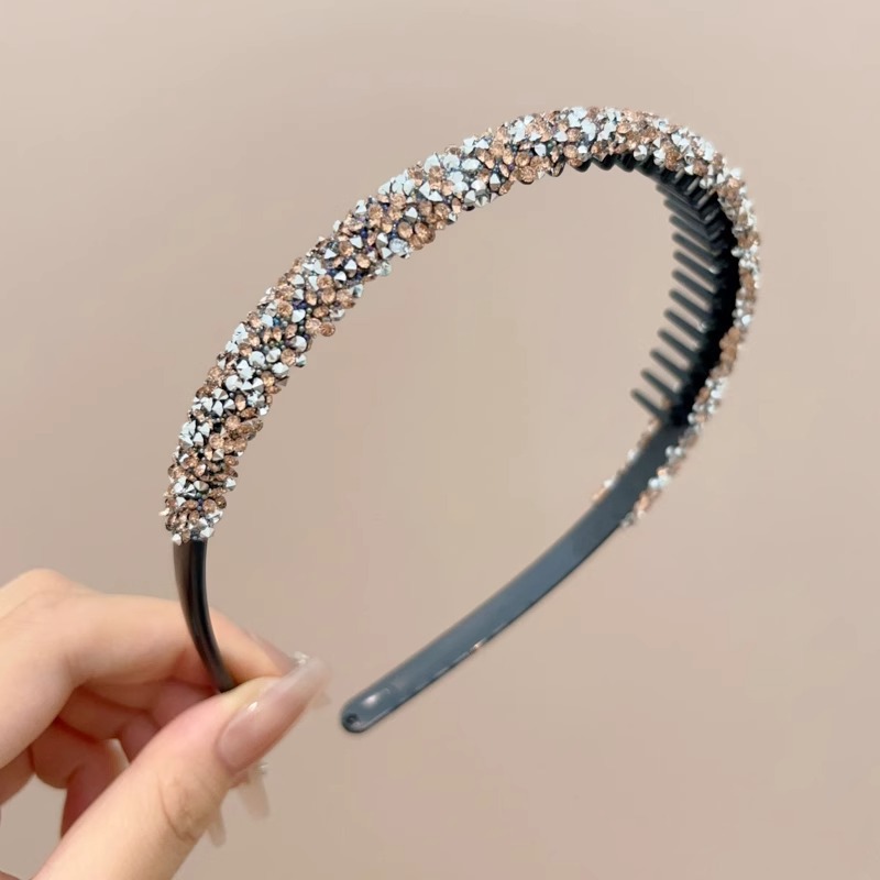 Red en línea 2025 nuevo lavado facial especial banda de cabello dientes antideslizante dispositivo de cabello de cabeza ondulado correa de cabello de altura craneal para mujeres