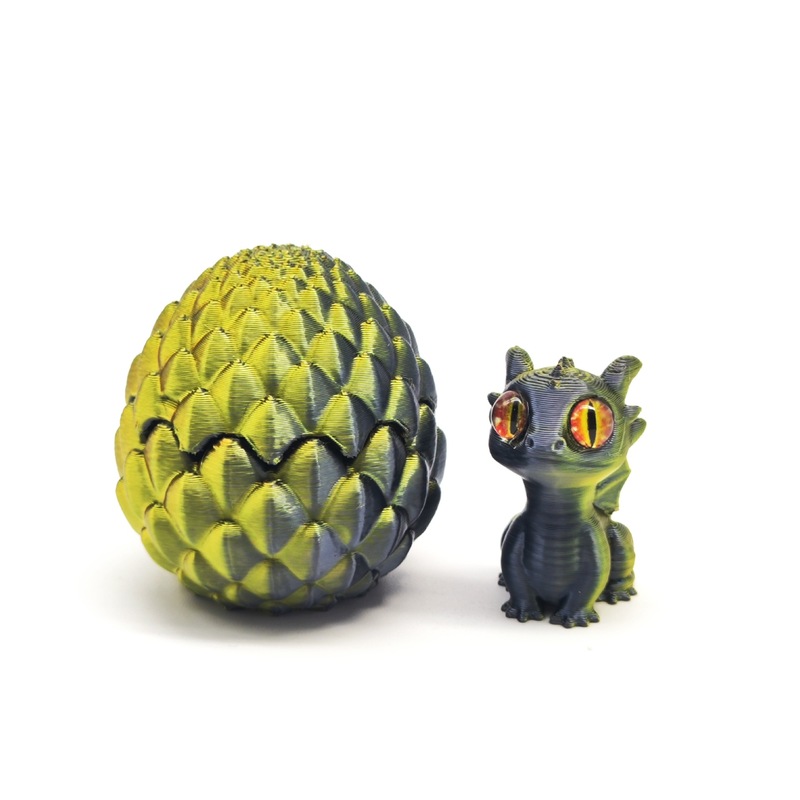 3D プリントフリップドラゴンエッグリトルドラゴンセットかわいいおもちゃクリエイティブ楽しいモデル装飾品クロスボーダー卸売|undefined