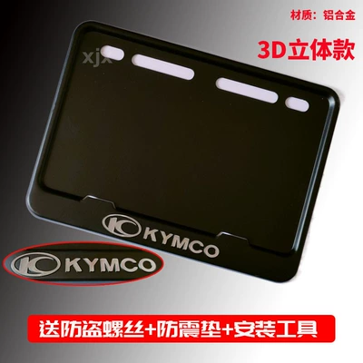 Nömrə qabı — Black License Plate Holder Thickened - guangyang3d-emblem-includes-shockproof-cotton-screws-installation-tools