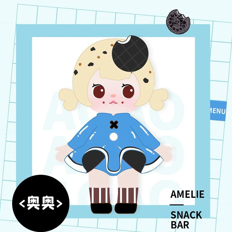 Китайская Фанг ТБЕ60862 Амели стикер-сюрприз коробка Amelie Snack Shop Shop Surprise Blind Blind Slayer Swing Decoration Doll