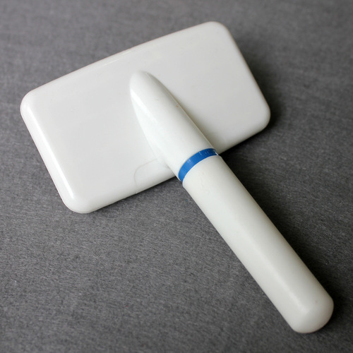 Pet comb with white plastic handle, airbag needle comb, dog comb, cat massage comb, pet supplies wholesale