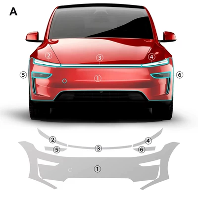 Cross-Border Supply Exclusively for Tesla Model Yl, Pre-Cut Full Vehicle-Specific Tpu Invisible Car Wrap Paint Protection Film (Car paint protective film) - package-one-model-yl