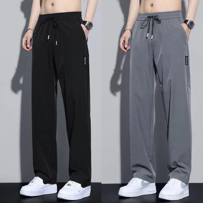 Thin silk elastic quick dry sports breathable trousers
