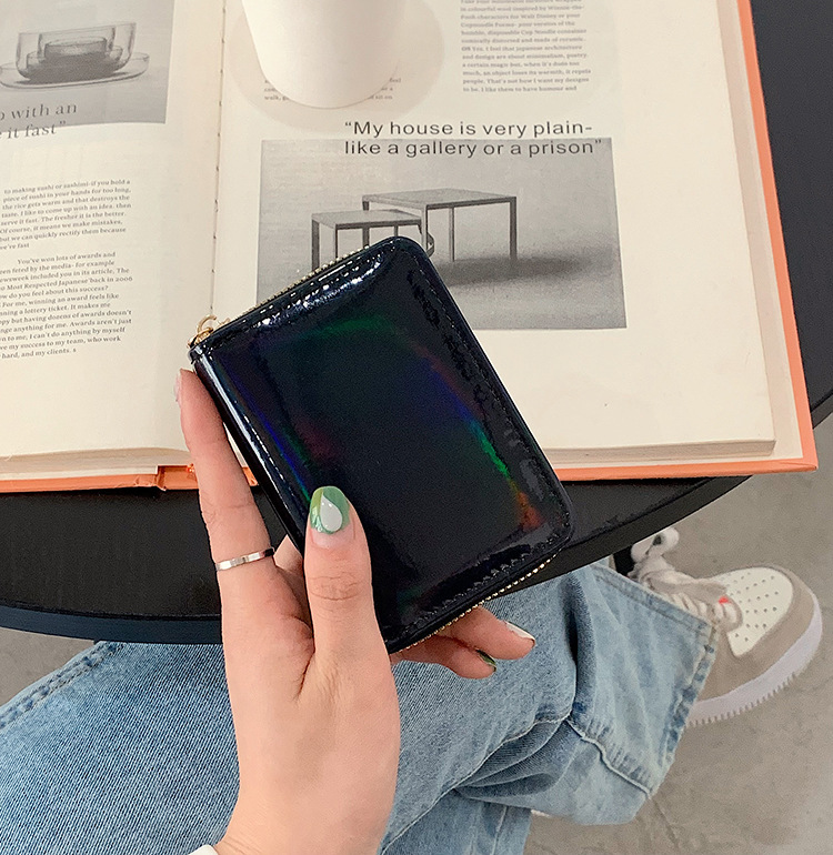 Titular de la tarjeta de gran capacidad Multi-Tarjeta titular de la licencia de conducir hombres y mujeres de plata láser oro integrado exquisito de alta gama pequeño