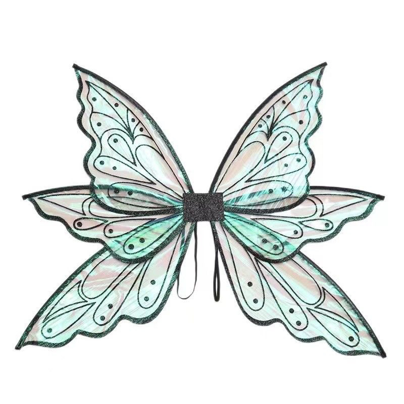 Festival performance elf wings transparent elf costume forest style…