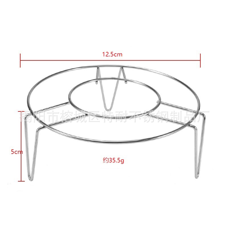 Rejilla de vapor universal engrosada de acero inoxidable para cocinar verduras al vapor, rejilla de vapor para ollas arroceras de patas altas y ollas a presión, rejilla de vapor del fabricante.