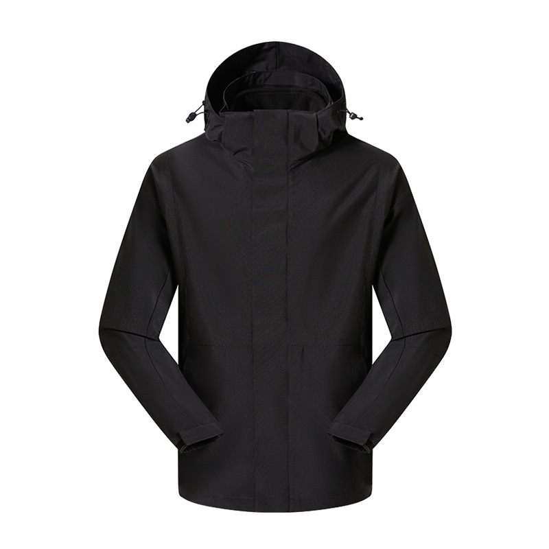 Desmontaje tres en uno chaqueta de dos piezas personalizada al aire libre montañismo senderismo Moda marca abrigo overoles impresión