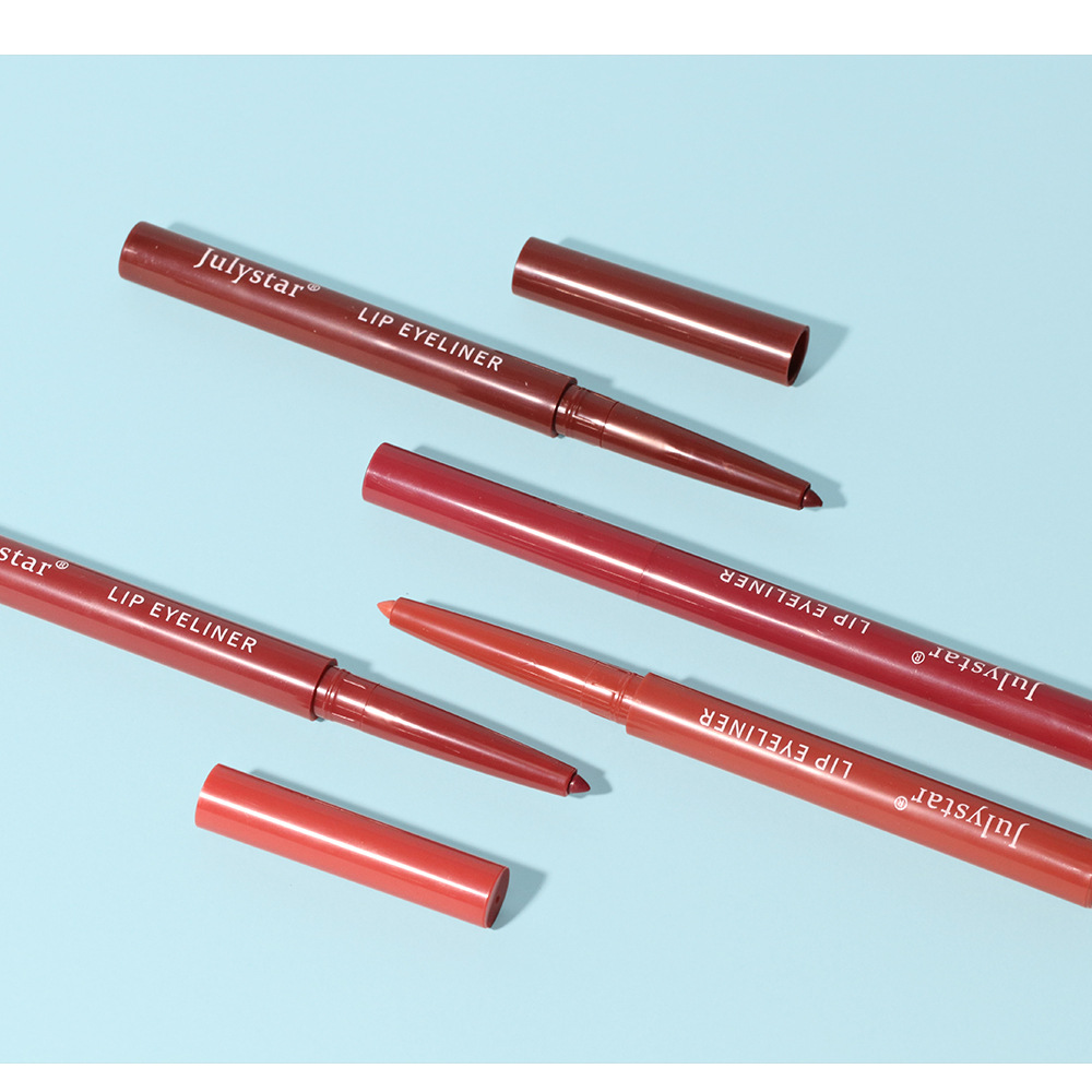Julystar non-fading automatic lip liner pen, matte multi-color export lip gloss and lipstick pen from Europe and America undefined