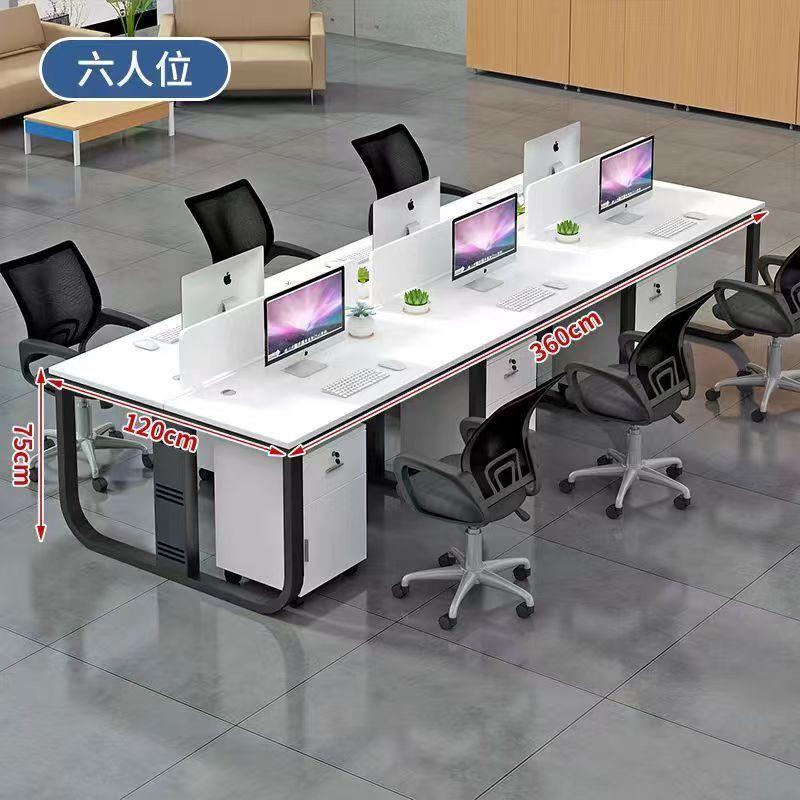 Staff Desks, Computer Desks, Employee Workstation Tables, Simple Double-Person Office Desk and Chair Set, Workstation Table, Work Desk and Chair