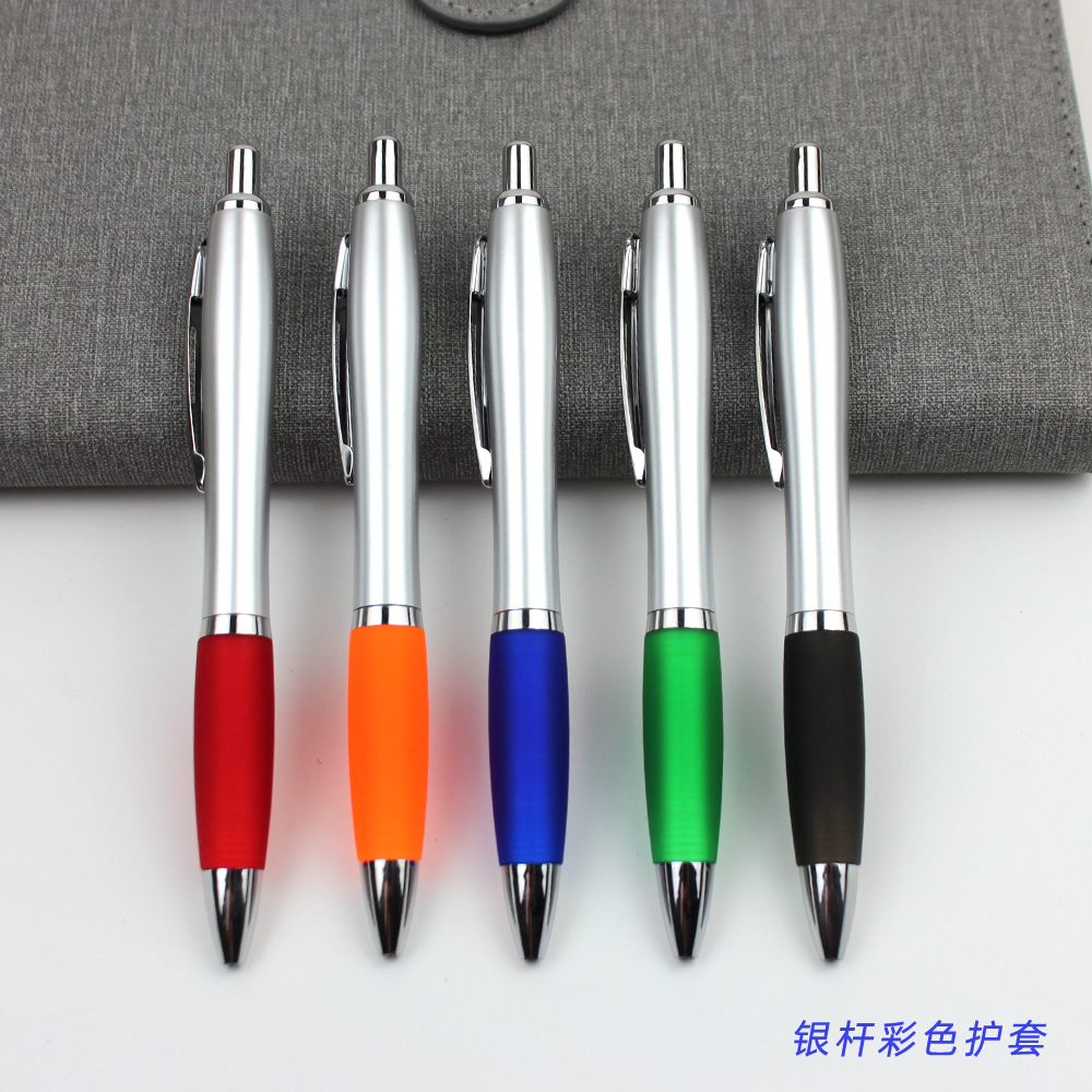 Suministro de stock de bolígrafo de color bolígrafo de bola pulsable negro 1.0 impresión personalizada LOGO publicidad bolígrafo image 3