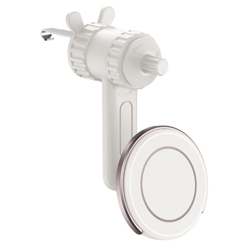 (2개) 새로운 자동차 휴대 전화 브래킷 자동차 공기 출구 자기 항법 브래킷 360 도 회전 조정 안정적인 흔들림 방지