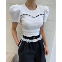 �л�����ins �����¿�ľ���߶���Բ����������������T��Ůװ10865