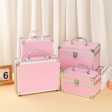 美甲美睫化妆箱手提铝合金工具箱纹绣专业化妆师大容量收纳箱批发